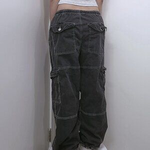 Garage Cargo Black Jogger Pants